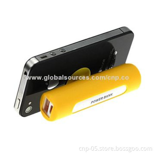 Gift Series 2,200mAh Portable Power Banks, Colors Available, Convenient to Carry with Mobile StandNew
